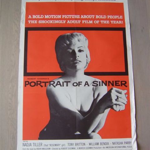 'Portrait of a sinner' (director Robert Siodmak) U.S. one-sheet